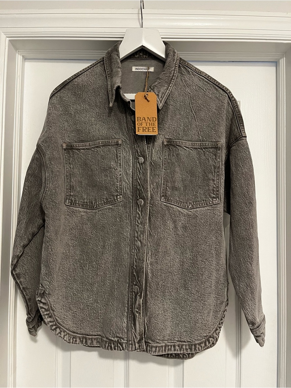 Band of the Free Women's Washed Gray Denim Jacket